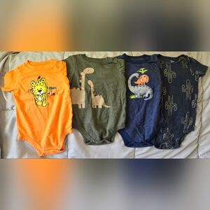 Bundle of 4 Short-Sleeve Onesies